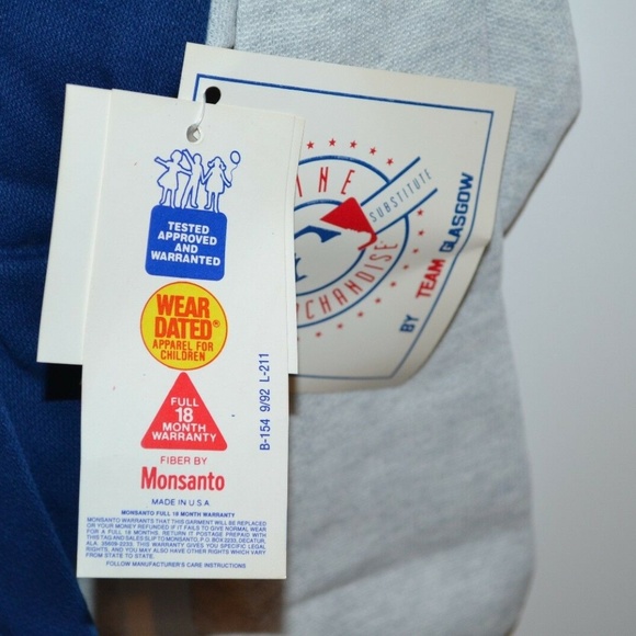 VTG 1993 Atlanta Braves Kids Sweatshirt Pants Set Sz 7 USA NWT Team Glasgow MLB - Picture 3 of 11